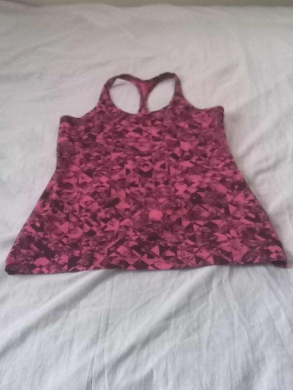 Nike Women’s Racerback Workout Tank Top - Pink Pattern Size M